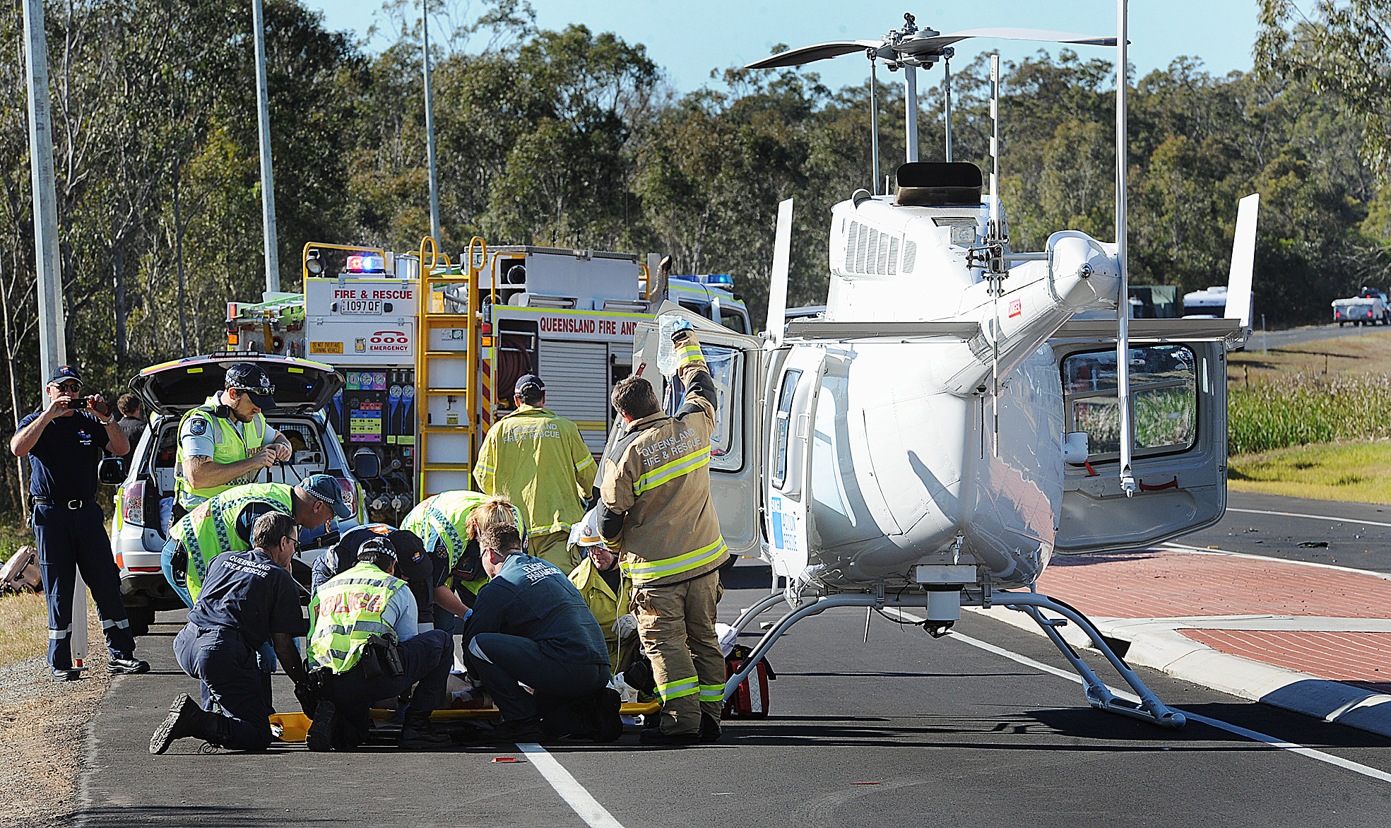 A man has been killed after he was involved in a crash on the Bruce Highway near Torbanlea this morning. A man has been killed after he was involved in a crash on the Bruce Highway near Torbanlea this morning.