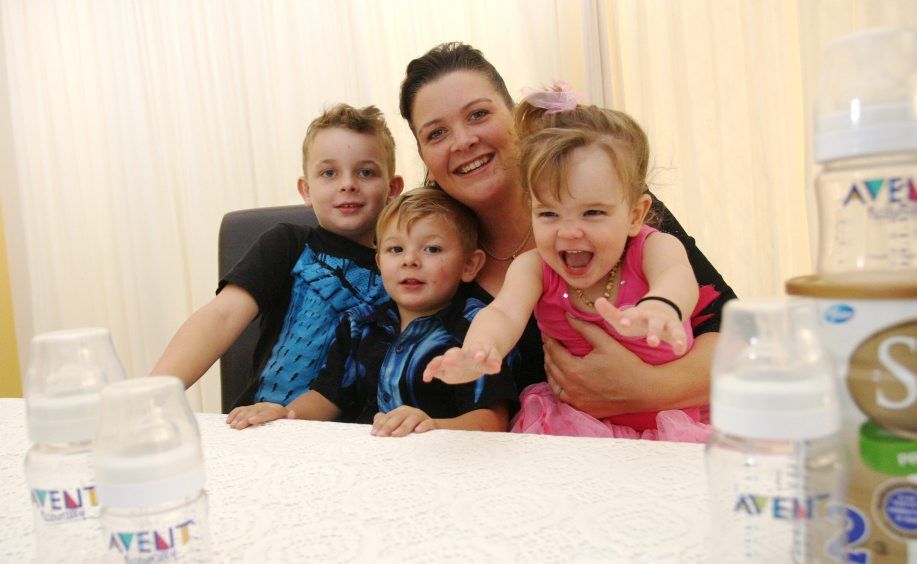 Lisa Watson, with her 3 Children Jakob 7, Jesse 3, and Jasmin 2, Donohoe who were bottle fed. Lisa now has a website supporting Mum's who have to or choose to bottlefeed. Photo: Kari Bourne / Sunshine Coast Daily Lisa Watson, with her 3 Children Jakob 7, Jesse 3, and Jasmin 2, Donohoe who were bottle fed. Lisa now has a website supporting Mum's who have to or choose to bottlefeed. Photo: Kari Bourne / Sunshine Coast Daily