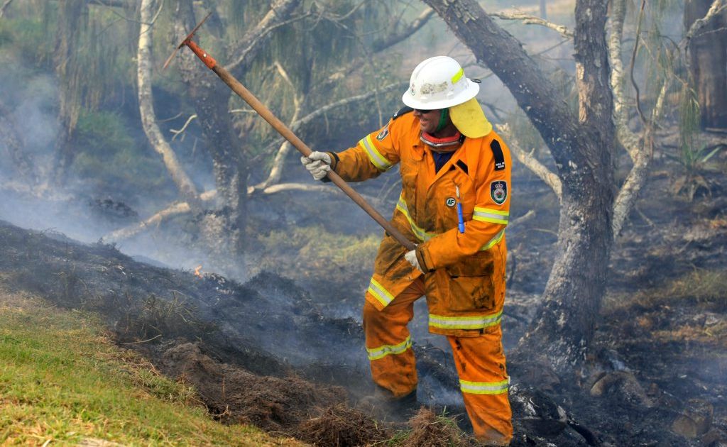 Fire in the dunes at Cabarita Beach. Fire in the dunes at Cabarita Beach.