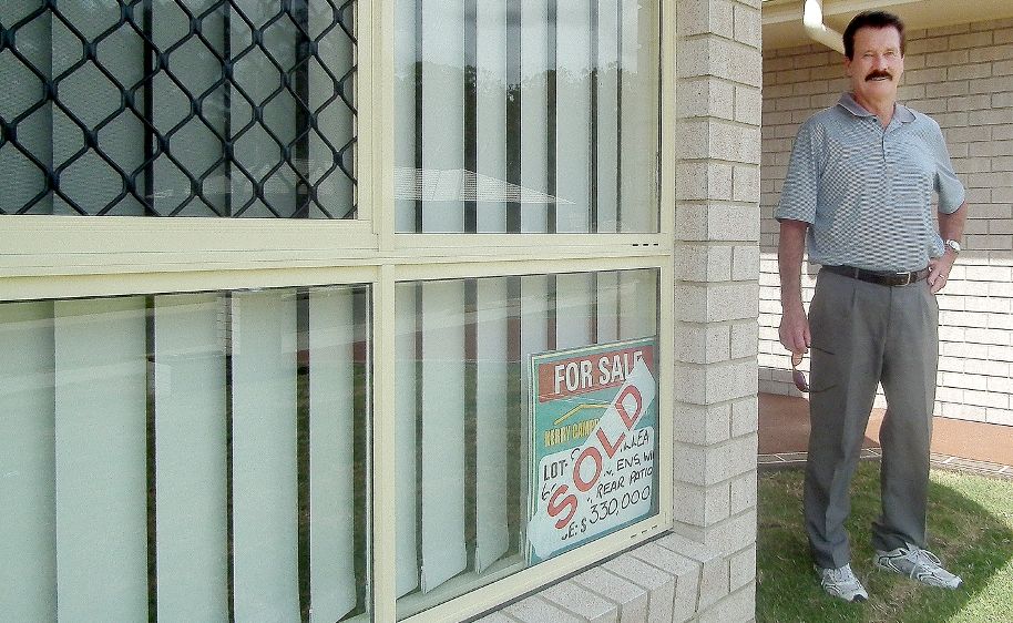 Kerry Campbell, standing next to one of his recently completed and sold properties, is thrilled with the new grant for people building a home. Kerry Campbell, standing next to one of his recently completed and sold properties, is thrilled with the new grant for people building a home.
