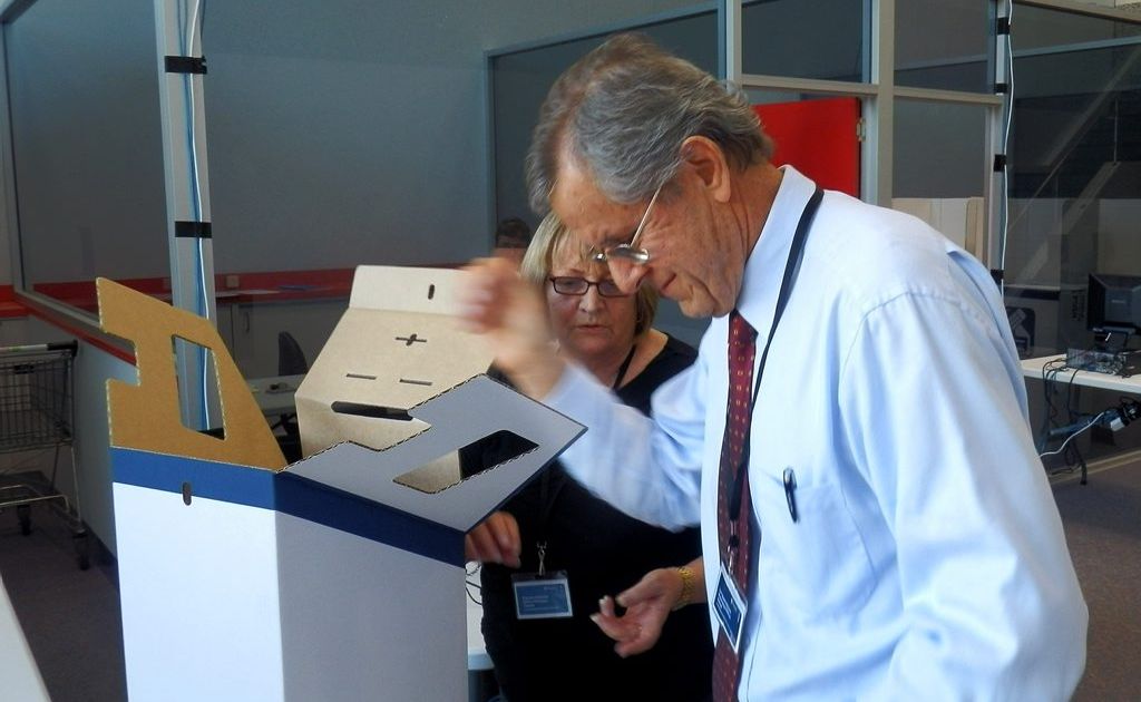 Returning officer Leendert Sparreboom, pictured at the ballot draw, has almost finalised the count of first preference votes. Returning officer Leendert Sparreboom, pictured at the ballot draw, has almost finalised the count of first preference votes.