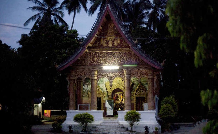 The Temple at dawn, just before the end of morning meditation. The Temple at dawn, just before the end of morning meditation.