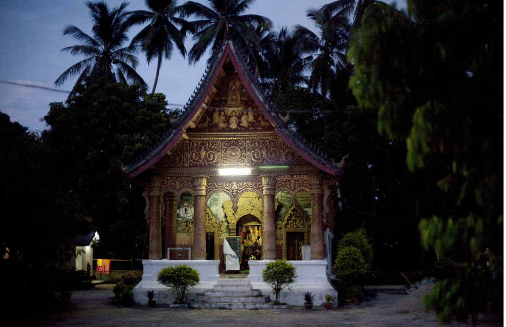 The Temple at dawn, just before the end of morning meditation. The Temple at dawn, just before the end of morning meditation.