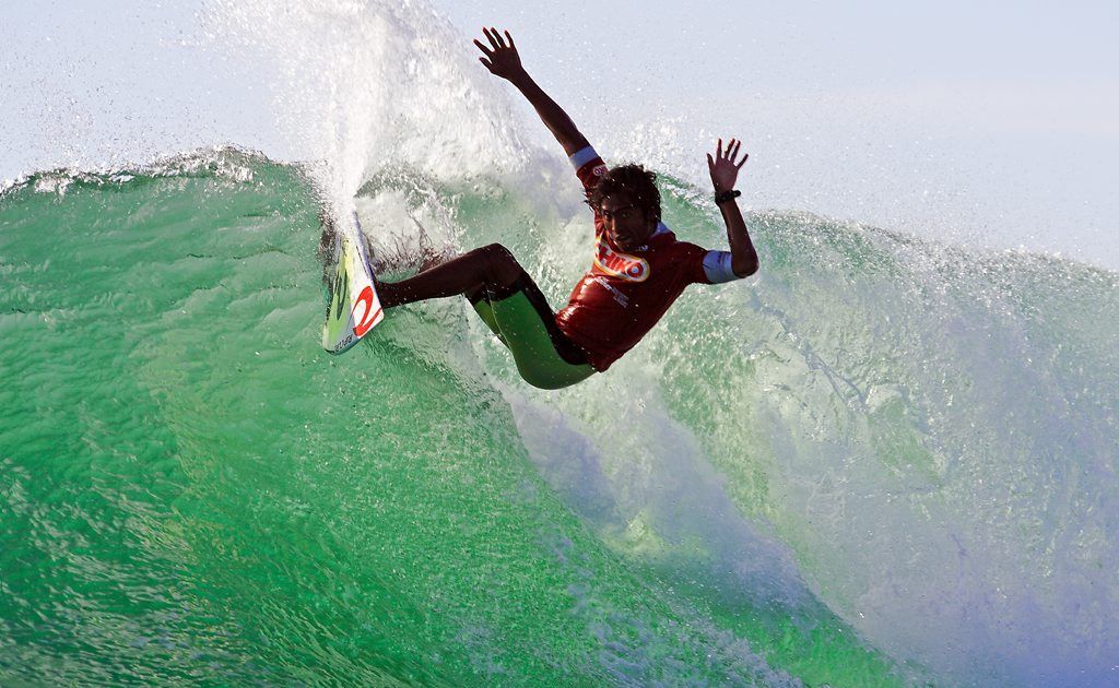 Oney Anwar, of Palm Beach, is riding high in the surf world. Photo courtesy of Darren and Lynn Simondson. Oney Anwar, of Palm Beach, is riding high in the surf world. Photo courtesy of Darren and Lynn Simondson.