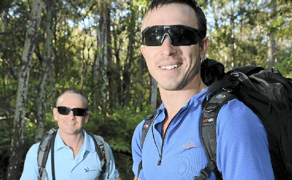 Chris Evans and Jon Chemello are off to face the Kokoda Challenge. Chris Evans and Jon Chemello are off to face the Kokoda Challenge.