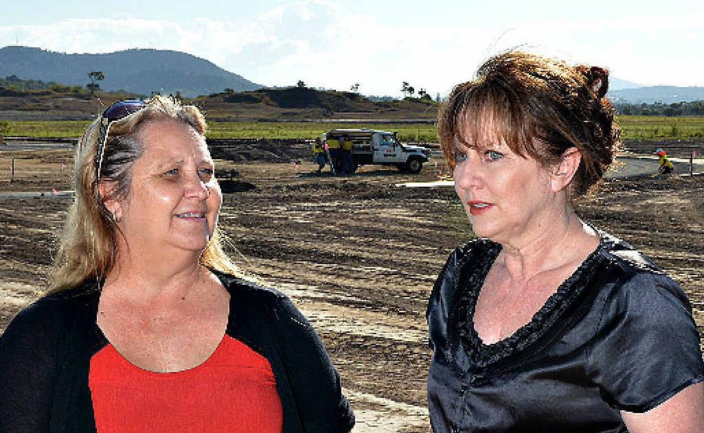 Julie Tudman and Sally Richards on a 1099sq m block at Explorer Estate, Bucasia which has just gone under contract for $244,000. Julie Tudman and Sally Richards on a 1099sq m block at Explorer Estate, Bucasia which has just gone under contract for $244,000.