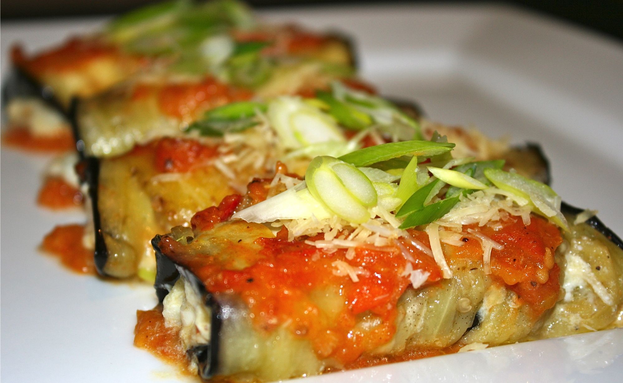 Miss Foodie's vegetarian eggplant rolls Miss Foodie's vegetarian eggplant rolls