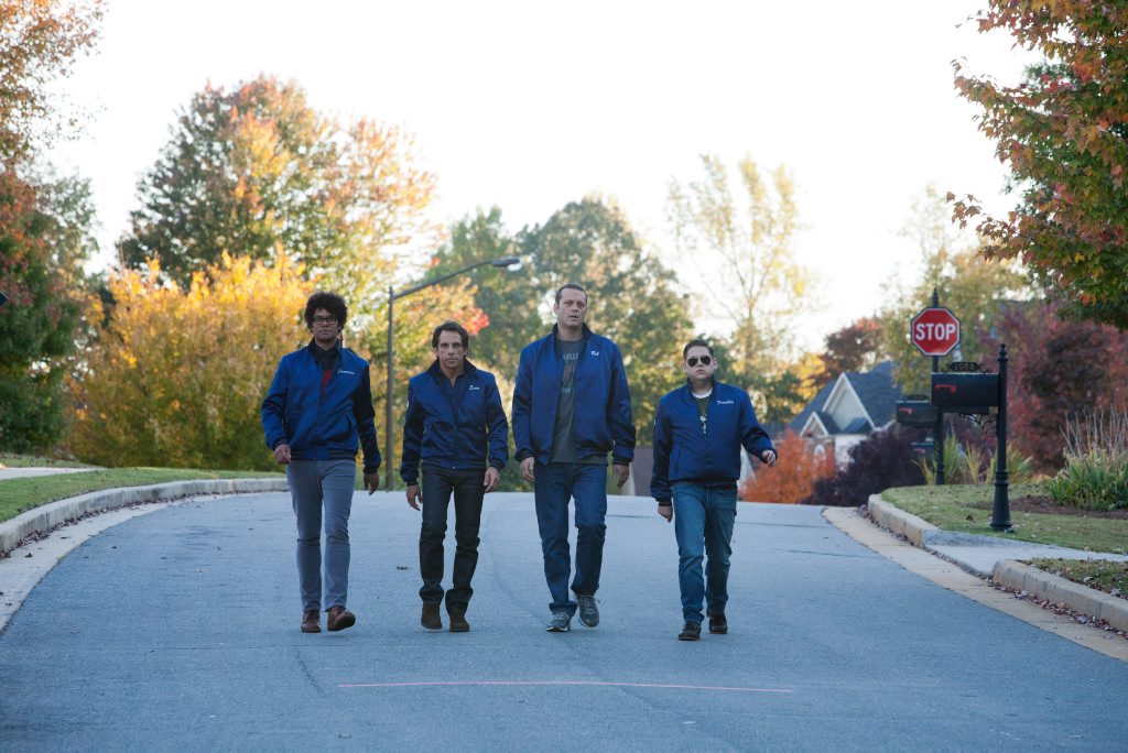 From left, Richard Ayoade, Ben Stiller, Vince Vaughn and Jonah Hill in a scene from the movie The Watch. From left, Richard Ayoade, Ben Stiller, Vince Vaughn and Jonah Hill in a scene from the movie The Watch.