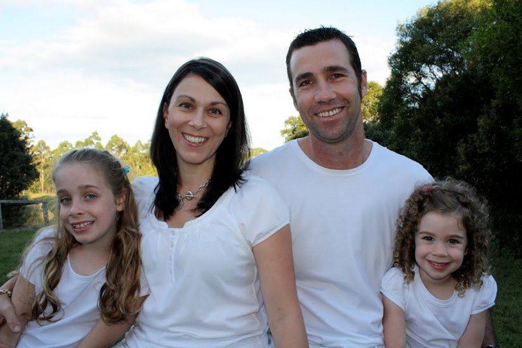 Ashley and Amanda Upton with Georgia, 10, and Imogen, 5. Ashley and Amanda Upton with Georgia, 10, and Imogen, 5.