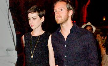 Anne Hathaway and Adam Shulman Anne Hathaway and Adam Shulman