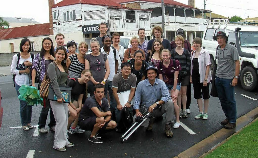 Environmental Law students from Brisbane outside Plumb's Chambers last year on a heritage field trip to Warwick. Environmental Law students from Brisbane outside Plumb's Chambers last year on a heritage field trip to Warwick.