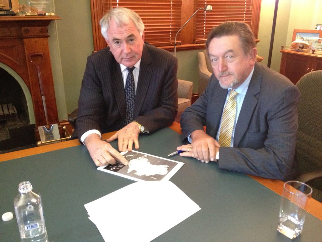 Mayor Paul Antonio and Australasian Railway Association CEO Brian Nye talk rail at City Hall. Mayor Paul Antonio and Australasian Railway Association CEO Brian Nye talk rail at City Hall.