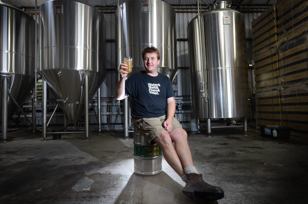 Stone and Wood Brewery Co-Owner Brad Rogers pictured at The Stone and Wood Brewery, Byron Bay. Photo Patrick Gorbunovs / The Northern Star Stone and Wood Brewery Co-Owner Brad Rogers pictured at The Stone and Wood Brewery, Byron Bay. Photo Patrick Gorbunovs / The Northern Star