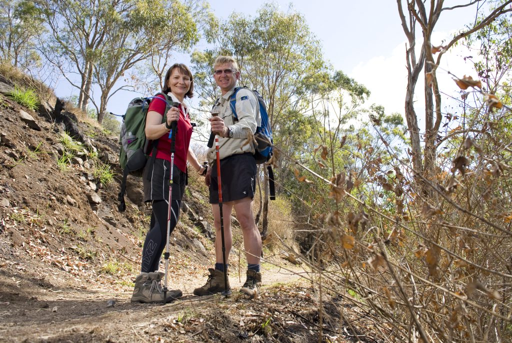 Nigel and Leanne trained for the epic feat by walking bush trails around Wyreema and Redwood Park. Nigel and Leanne trained for the epic feat by walking bush trails around Wyreema and Redwood Park.