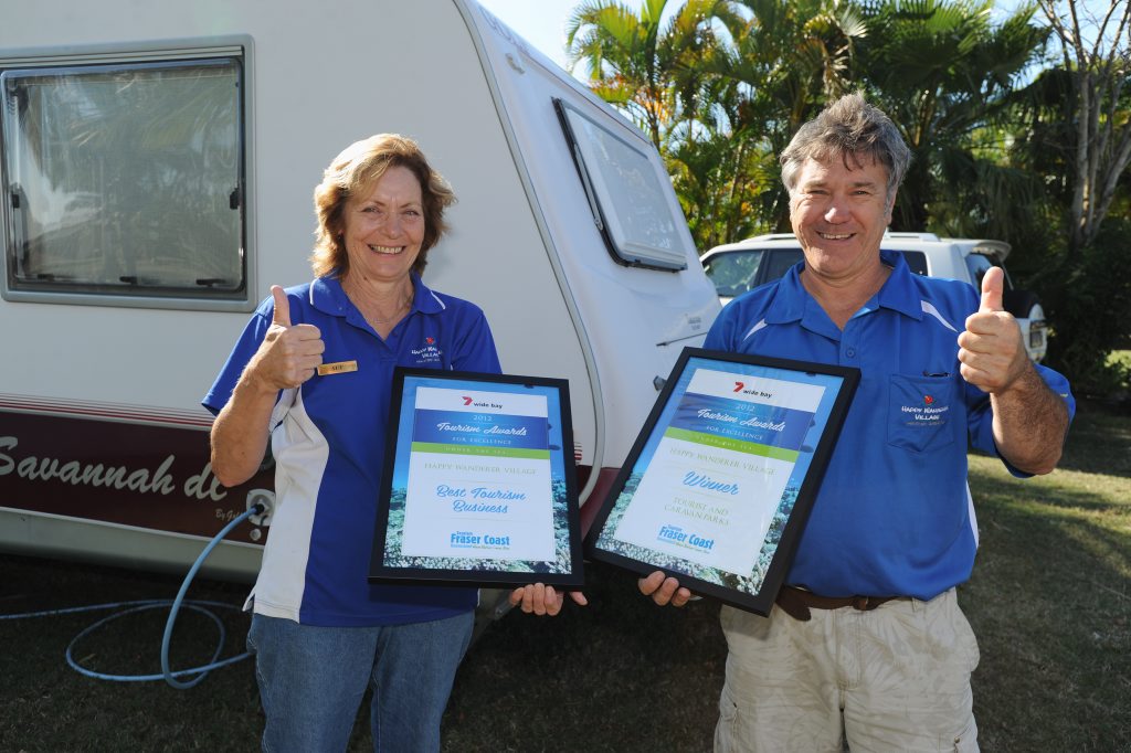 WIN: Happy Wanderer Village walked away with two awards after the Fraser Coast Tourism Awards on Friday night. 