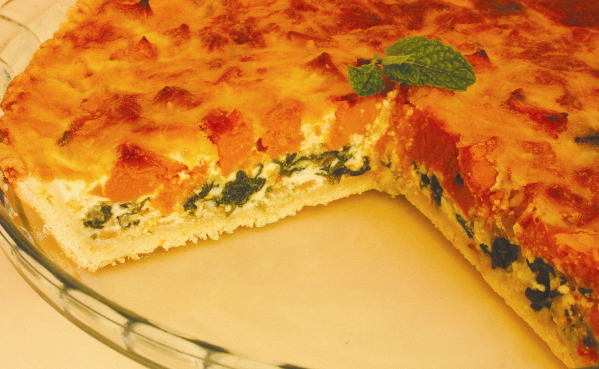 Roasted pumpkin and spinach pie Roasted pumpkin and spinach pie