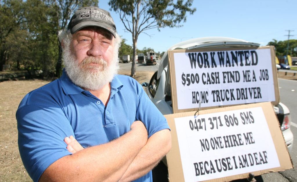 Deaf Rocky Truck Driver Takes Push For Work To The Streets