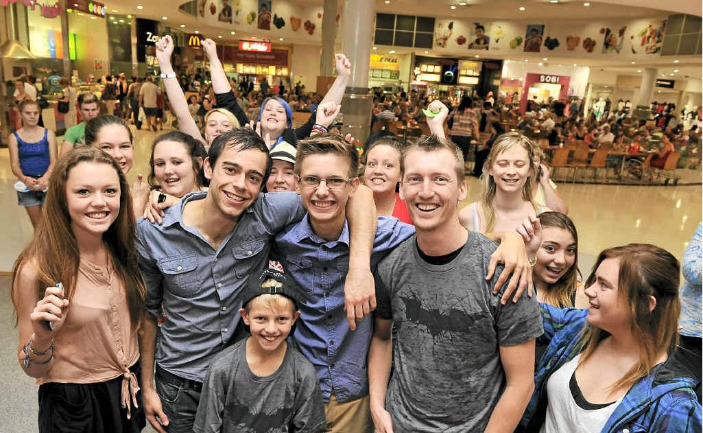 IN THE FLESH: Fans gather at Lismore Shopping Square to meet Big Brother housemate Bradley Darke of Coraki. IN THE FLESH: Fans gather at Lismore Shopping Square to meet Big Brother housemate Bradley Darke of Coraki.