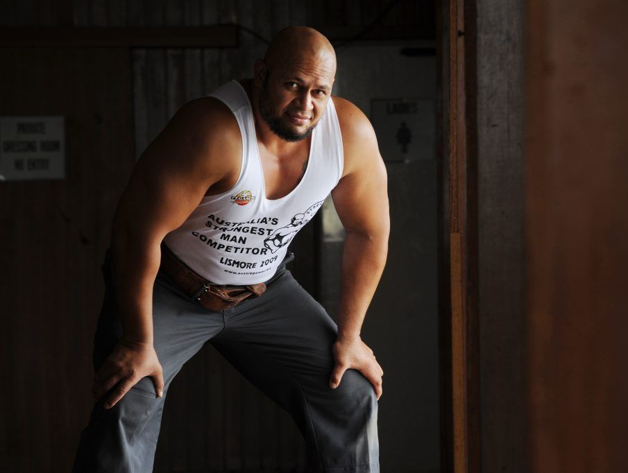 Australias stongest man Derek Boyer