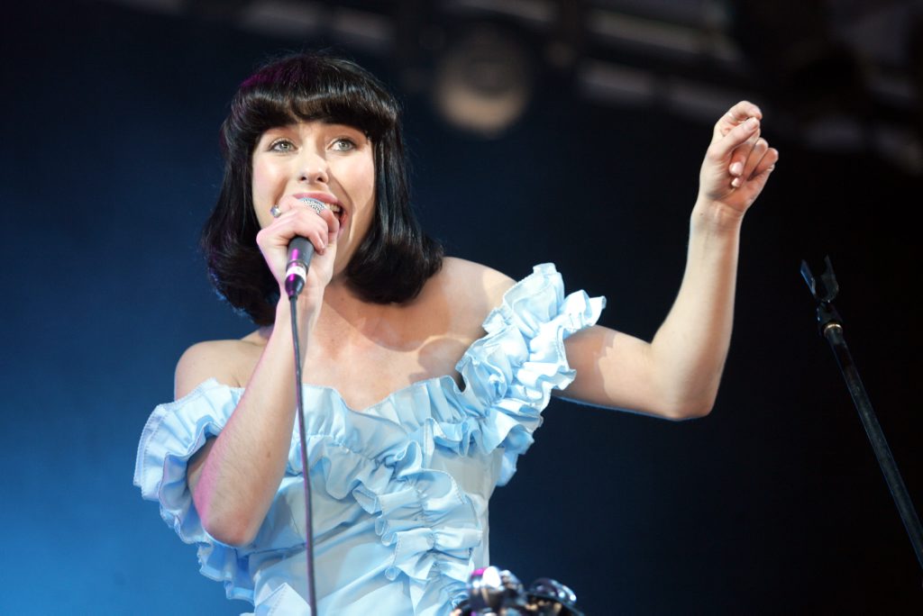 Kimbra performs in the GW McLennan Tent at Splendour in the Grass. Kimbra performs in the GW McLennan Tent at Splendour in the Grass.