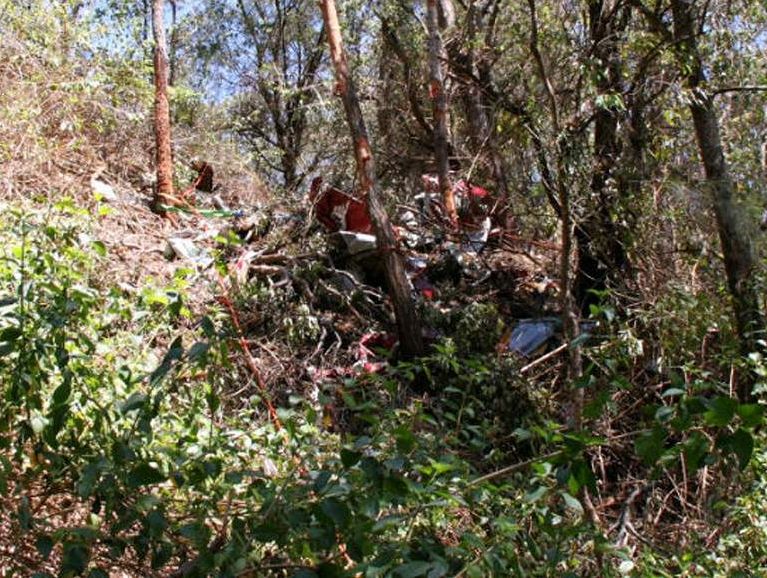 The wreckage of the bi-plane which crashed near Gympie on October 1. Source: ATSB The wreckage of the bi-plane which crashed near Gympie on October 1. Source: ATSB
