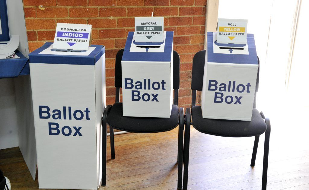 Voting at St Pauls Hall at the Lismore Presbyterian Church on Saturday. Voting at St Pauls Hall at the Lismore Presbyterian Church on Saturday.