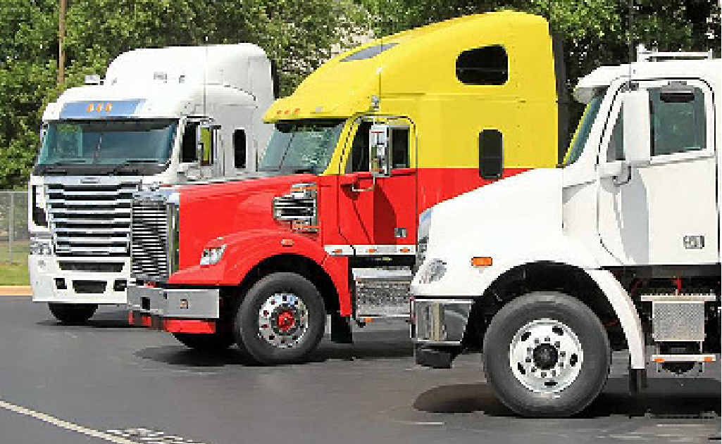 CONFIDENT MARKET: Aussie Freightliners on display in Cleveland, North Carolina, USA. Photo: David Meredith CONFIDENT MARKET: Aussie Freightliners on display in Cleveland, North Carolina, USA. Photo: David Meredith
