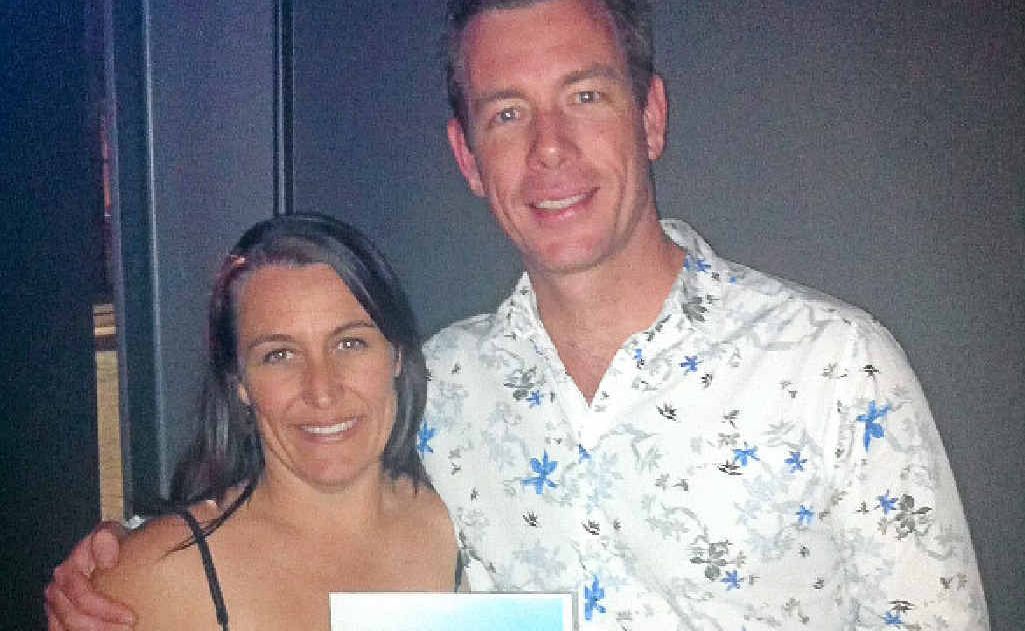 PEAK PERFORMANCE: Summit Sport and Fitness Centre co-managers Matt George and Annie Petty collect their gold award for excellence. PEAK PERFORMANCE: Summit Sport and Fitness Centre co-managers Matt George and Annie Petty collect their gold award for excellence.