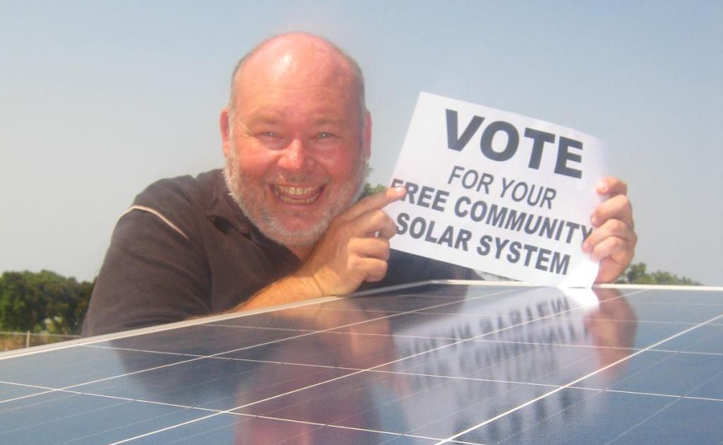 Rhodes Watson is excited to be giving away a free solar system to a community group in Gladstone. Rhodes Watson is excited to be giving away a free solar system to a community group in Gladstone.