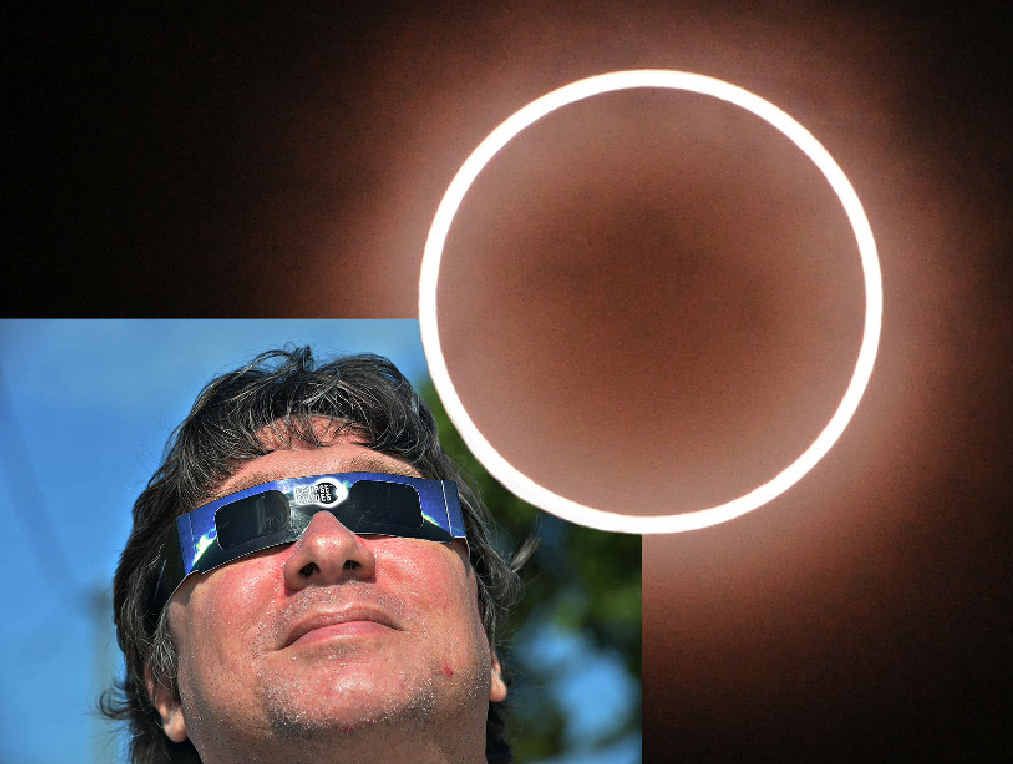 Warren Maag prepares to journey north to view the total solar eclipse.