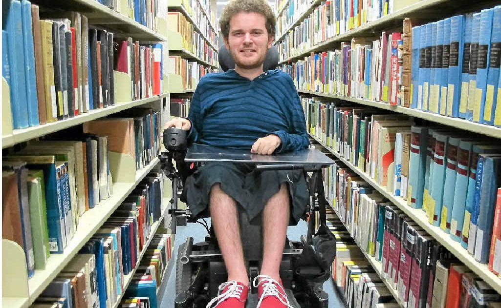 Tristram Peters, 22, hopes a National Disability Insurance Scheme will provide him with personal care and transport to get to and from his studies at the University of Queensland. Tristram Peters, 22, hopes a National Disability Insurance Scheme will provide him with personal care and transport to get to and from his studies at the University of Queensland.