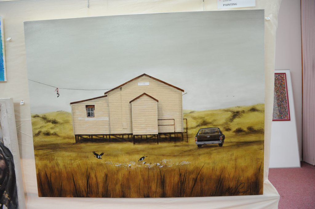 Image for sale: Winner of the painting section at the Coraki Art Show was Melitta Perry with her Country Hall. Photo Marc Stapelberg / The Northern Star