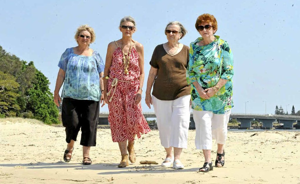 NOT HAPPY ABOUT DOGS: Lysbeth Miller, Kay Whistler, Ann Flick and Margaret Redford , are concerned about a Ballina Shire Council proposal to allow dogs on the beach area of The Serpentine Spit NOT HAPPY ABOUT DOGS: Lysbeth Miller, Kay Whistler, Ann Flick and Margaret Redford , are concerned about a Ballina Shire Council proposal to allow dogs on the beach area of The Serpentine Spit