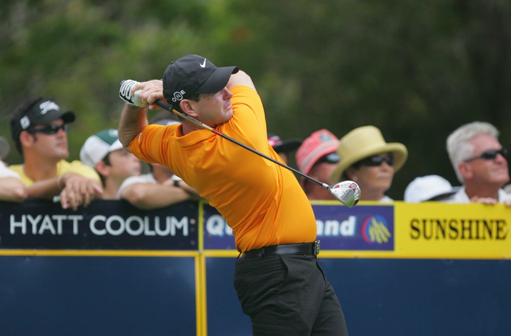 Rory Sabbatini in the Australian PGA Championship at Hyatt Coolum in 2008. Rory Sabbatini in the Australian PGA Championship at Hyatt Coolum in 2008.