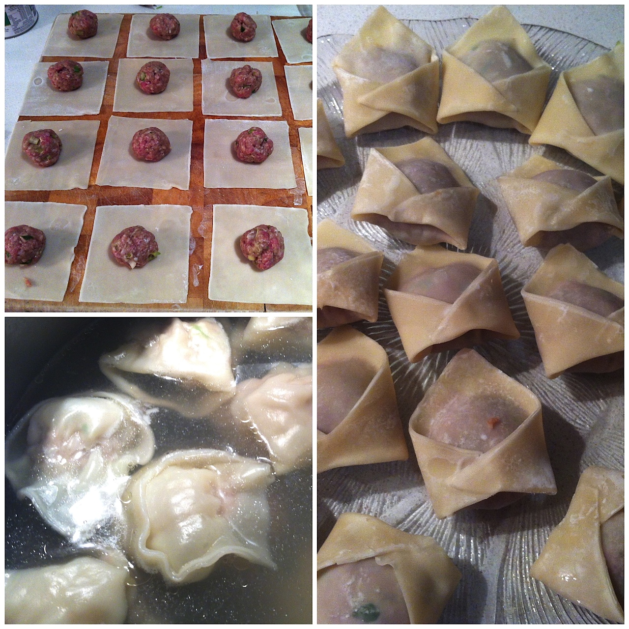 Miss Foodie's wontons. Miss Foodie's wontons.