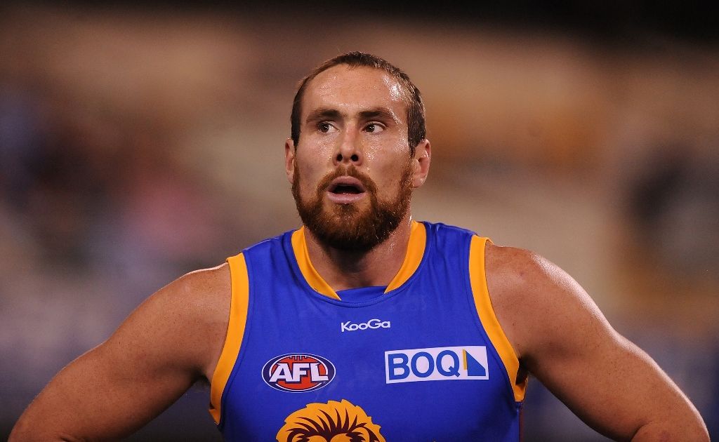 Ben Hudson of the Brisbane Lions. Ben Hudson of the Brisbane Lions.