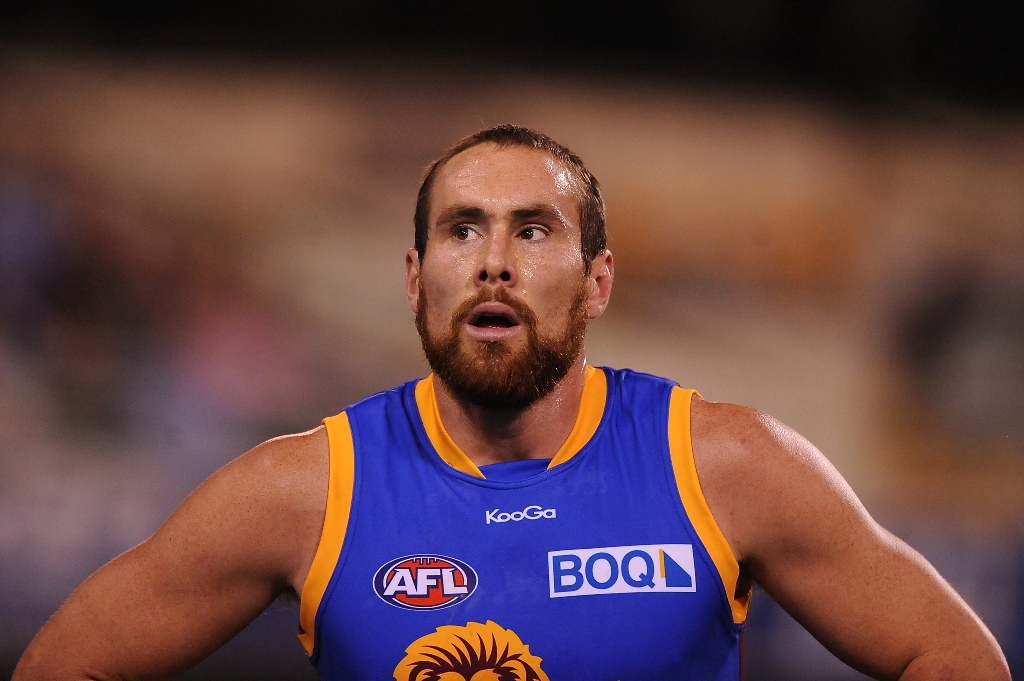 Ben Hudson of the Brisbane Lions. Ben Hudson of the Brisbane Lions.