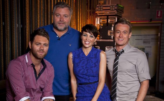 Australia's Got Talent judges, from left, Brian McFadden, Kyle Sandilands and Dannii Minogue with host Grant Denyer. Australia's Got Talent judges, from left, Brian McFadden, Kyle Sandilands and Dannii Minogue with host Grant Denyer.