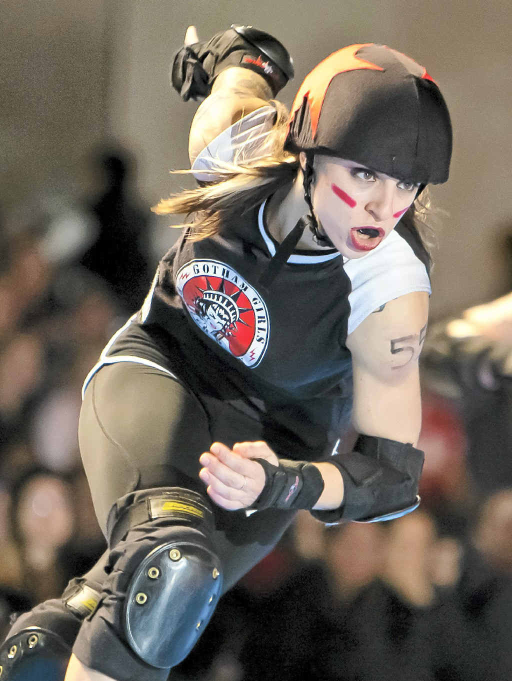 Suzy Hotrod is one of the Gotham City Girls heading to Australia for the Roller Derby Xtreme tour. Suzy Hotrod is one of the Gotham City Girls heading to Australia for the Roller Derby Xtreme tour.
