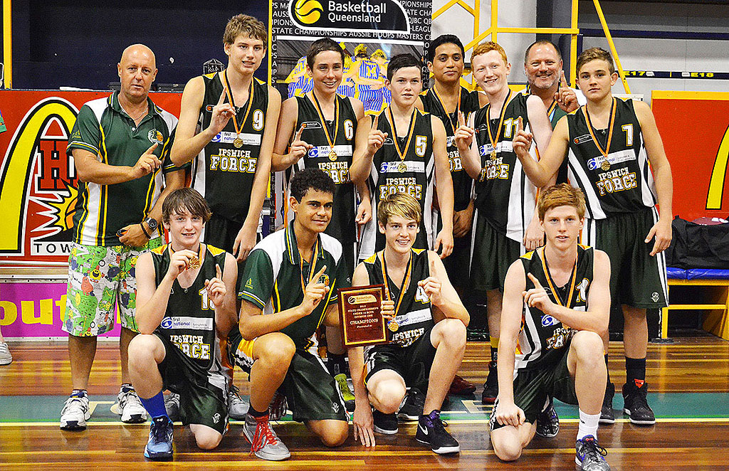 The Ipswich Force under-16 boys basketball team. The Ipswich Force under-16 boys basketball team.