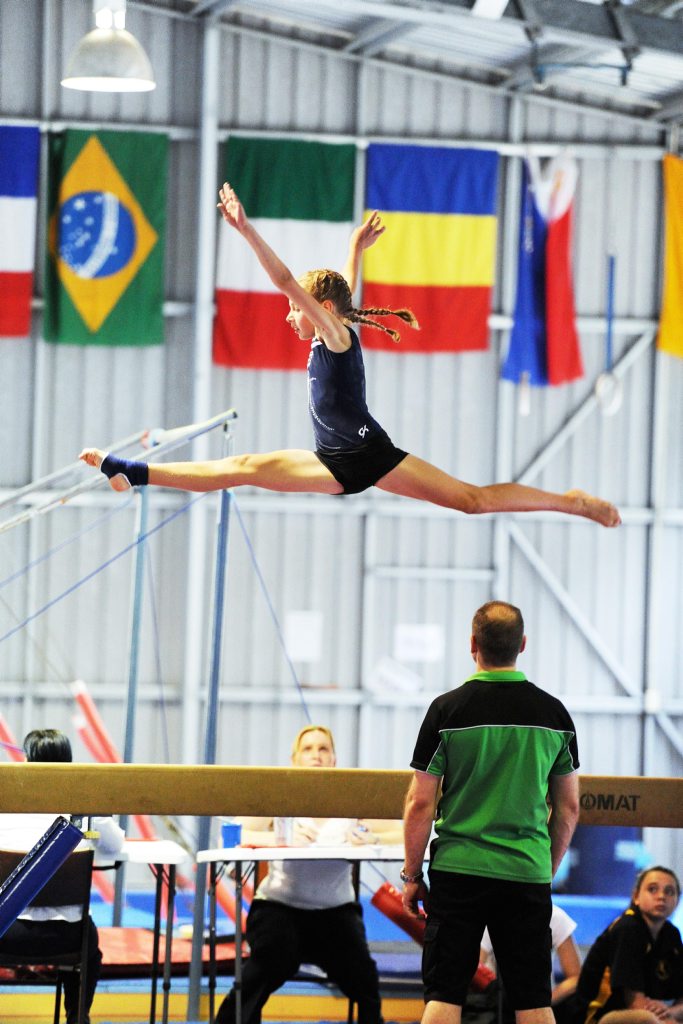 Showcasing their gymnastic talent in their home town of Hervey Bay - the girls of Wide Bay Gymnastics.