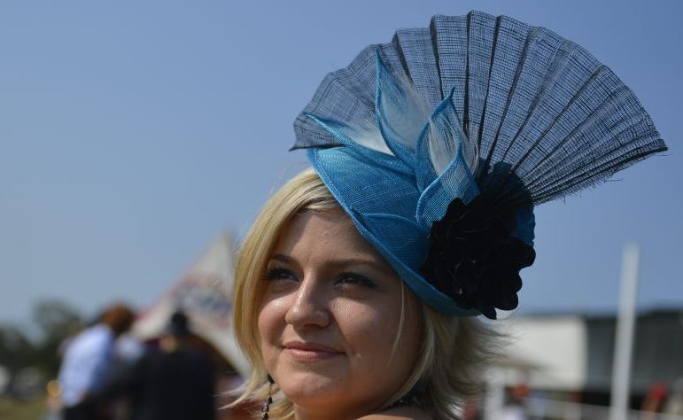 Heidi Schumacher shows her style at the Cox Plate Race Day at Gladstone Turf Club. Heidi Schumacher shows her style at the Cox Plate Race Day at Gladstone Turf Club.