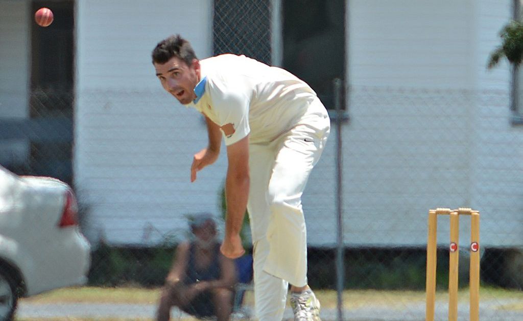Central Queensland bowler Chad Gilmore in action against Far North Queensland. Central Queensland bowler Chad Gilmore in action against Far North Queensland.