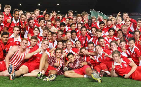 CHAMPS AGAIN: The IGS athletics team, which claimed the GPS athletics title at Nathan on Saturday. CHAMPS AGAIN: The IGS athletics team, which claimed the GPS athletics title at Nathan on Saturday.