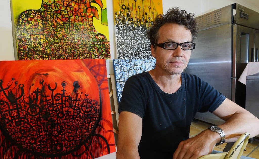 ART FROM THE HEART: Local artist Jay Manby at The Art In Heart Pop Up Gallery, Lismore. ART FROM THE HEART: Local artist Jay Manby at The Art In Heart Pop Up Gallery, Lismore.