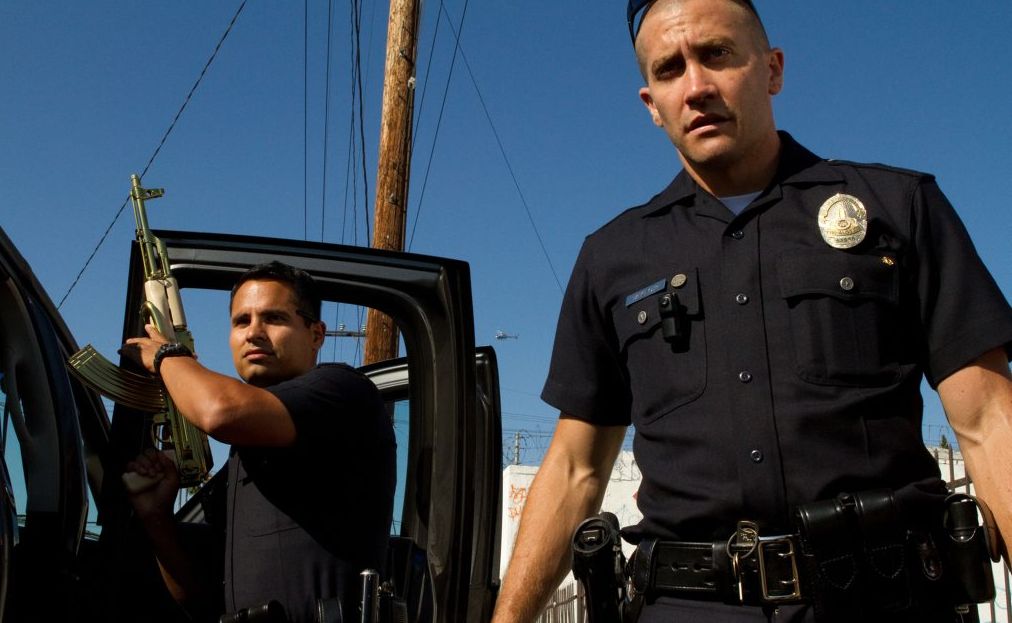 Michael Pena, left, and Jake Gyllenhaal in a scene from the movie End of Watch. Michael Pena, left, and Jake Gyllenhaal in a scene from the movie End of Watch.