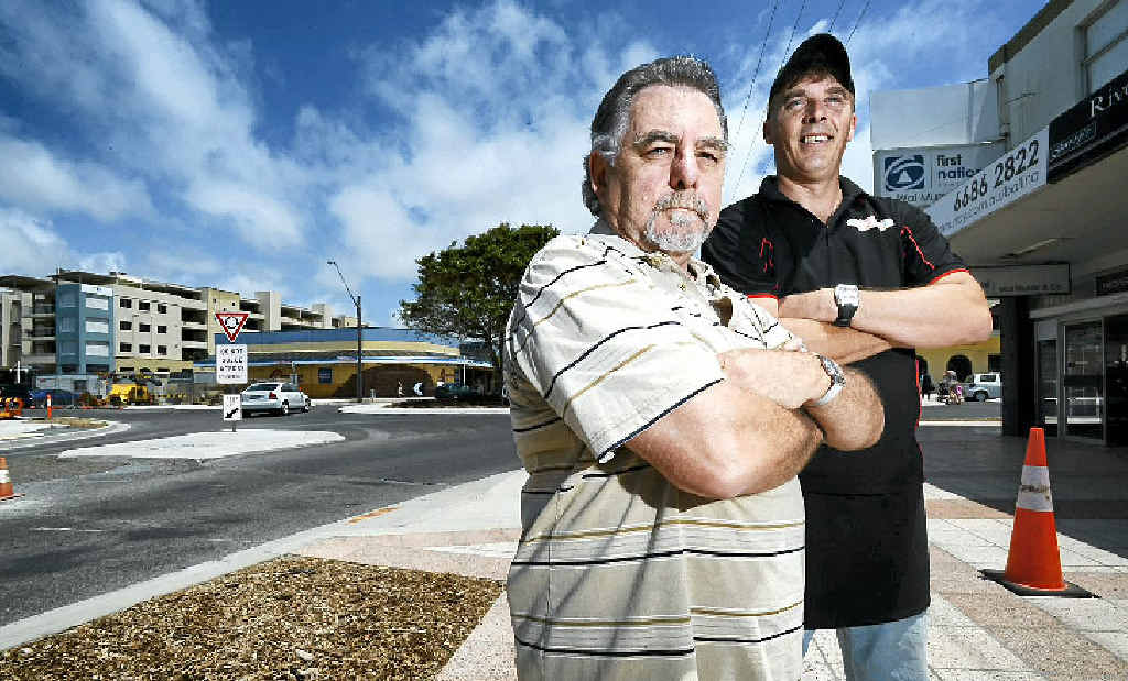 FEELING PINCH: River St jewellery shop owner Gary Packham and burger bar owner Trent Corrigan have both felt considerable loss in their trade. FEELING PINCH: River St jewellery shop owner Gary Packham and burger bar owner Trent Corrigan have both felt considerable loss in their trade.