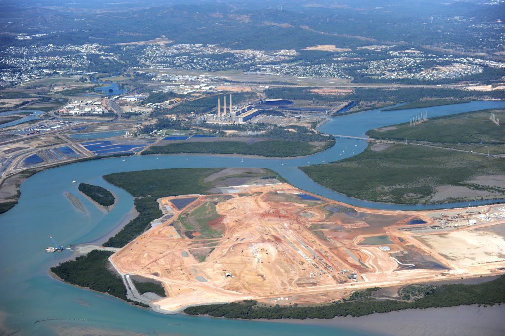 An aerial view of Wiggins Island Coal Terminal, Gladstone. An aerial view of Wiggins Island Coal Terminal, Gladstone.
