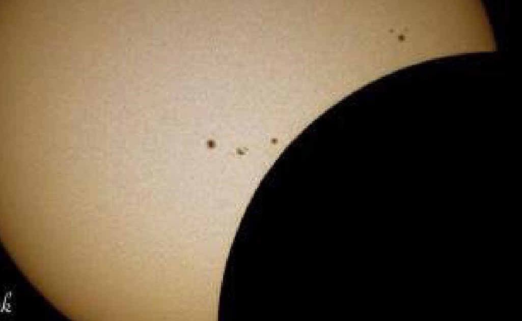The solar eclipse from Warwick snapped by David Carvosso. The solar eclipse from Warwick snapped by David Carvosso.