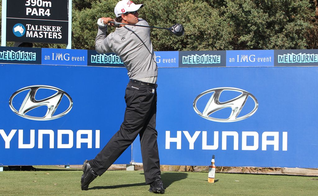 Adam Scott in action on Day 1 of the Talisker Masters Golf Tournament, Kingston Heath Country Club, Heatherton, Victoria. Adam Scott in action on Day 1 of the Talisker Masters Golf Tournament, Kingston Heath Country Club, Heatherton, Victoria.